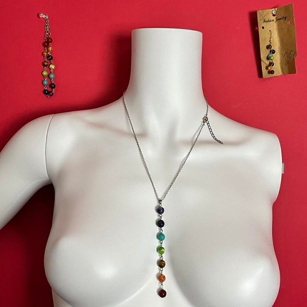 Fashion jewellery / chakra themed matching jewelry set​​​​​​​​​​​​​​